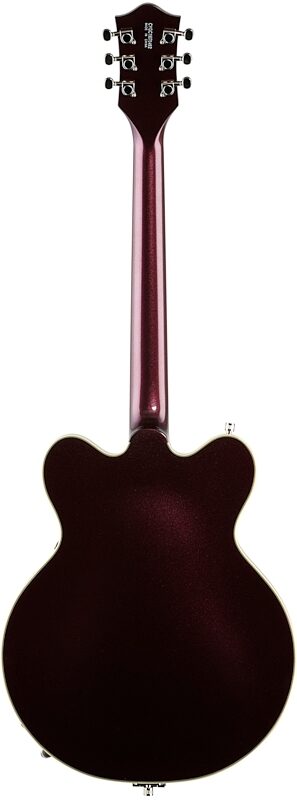 Gretsch G5622T Electromatic Center Block Double Cutaway Electric Guitar, Laurel Fingerboard, Dark Cherry Metallic, Full Straight Back