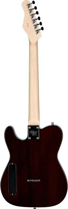 Michael Kelly Guitars 59 Thinline Electric Guitar, Natural, Flame Maple Top, Full Straight Back