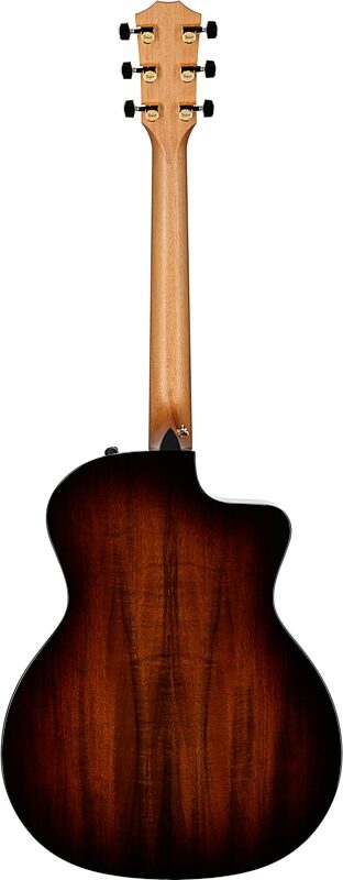 Taylor 224ce-K DLX Grand Auditorium Acoustic-Electric Guitar, Left-Handed (with Case), Shaded Edgeburst, Full Straight Back