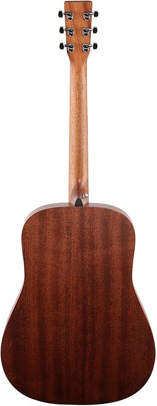 Martin D-10E Road Series Acoustic-Electric Guitar, Left-Handed (with Gig Bag), Natural - Sapele, Full Straight Back