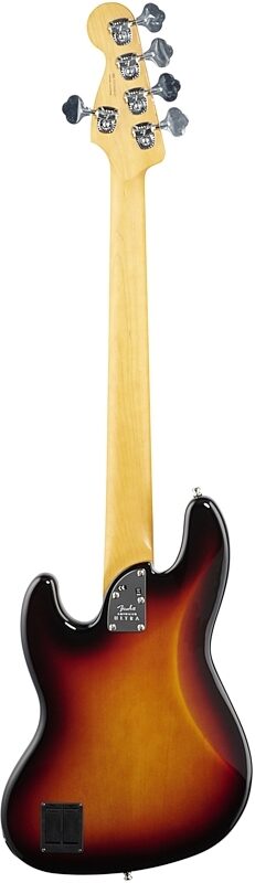 Fender American Ultra Jazz V Electric Bass, 5-String, Rosewood Fingerboard (with Case), Ultraburst, Full Straight Back