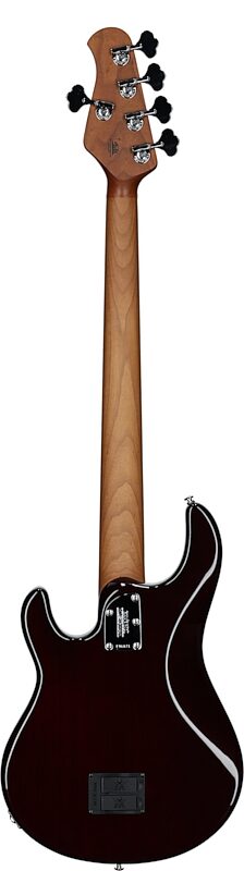 Ernie Ball Music Man StingRay 5 Special Electric Bass, 5-String (with Case), Translucent Oxblood, Maple Fretboard, Full Straight Back