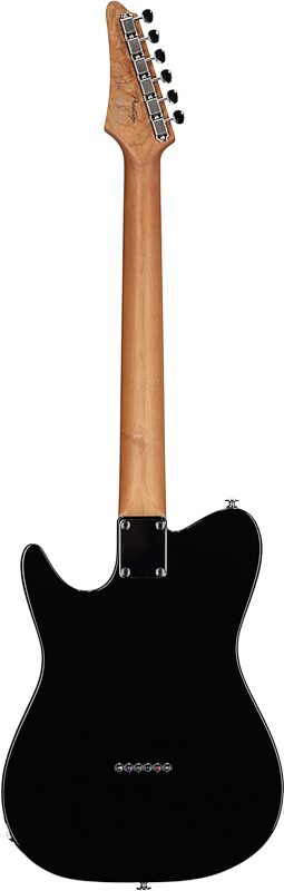 Ibanez Josh Smith Flat V Electric Guitar (with Case), Black, Blemished, Full Straight Back