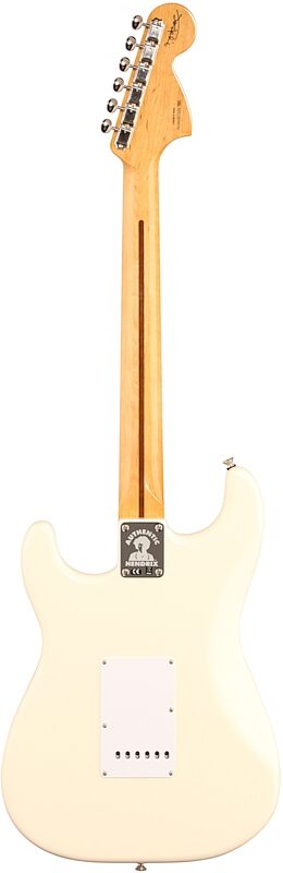 Fender Jimi Hendrix Stratocaster Electric Guitar, Olympic White, Full Straight Back