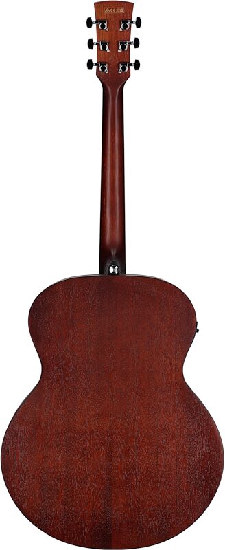 Ibanez PJ50E Acoustic-Electric Guitar, Open Pore Vintage Amber Sunburst, Full Straight Back