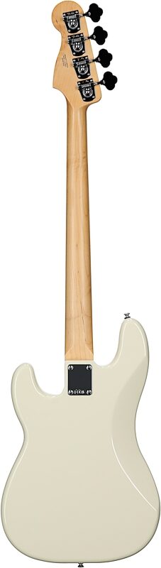 Fender Standard Precision Bass Guitar, Maple Fingerboard, Olympic White, Full Straight Back