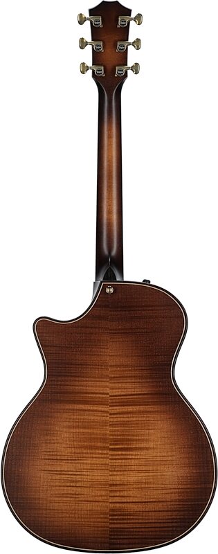 Taylor Builder's Edition 614ce Grand Auditorium Acoustic-Electric Guitar (with Case), Wild Honey Burst, Full Straight Back