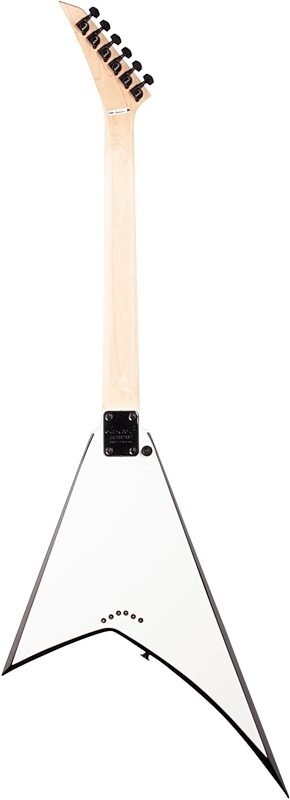 Jackson JS Series Rhoads JS32T Electric Guitar, Amaranth Fingerboard, White with Black Bevels, Full Straight Back