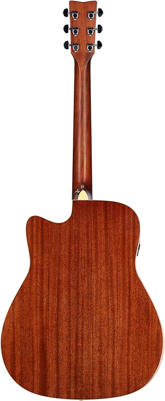 Yamaha FGC-TA Cutaway TransAcoustic Guitar, Vintage Tint, Full Straight Back
