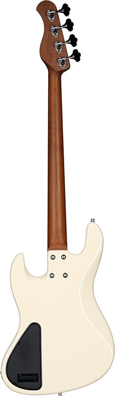 Sadowsky MetroExpress 21-Fret Vintage J/J Electric Bass, with Morado Fingerboard (with Gig Bag), White, Full Straight Back