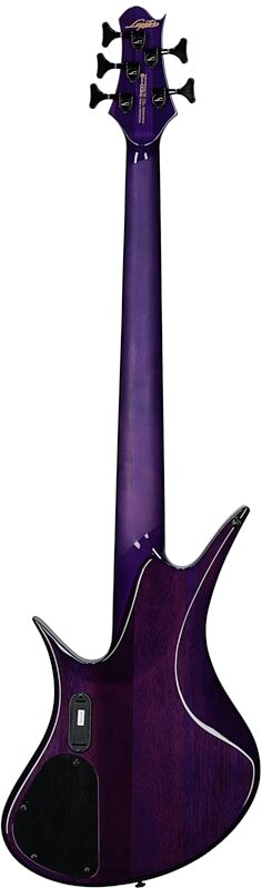 Legator HB5SS Helio 5 Super Shred Bass Guitar, Magenta, Full Straight Back