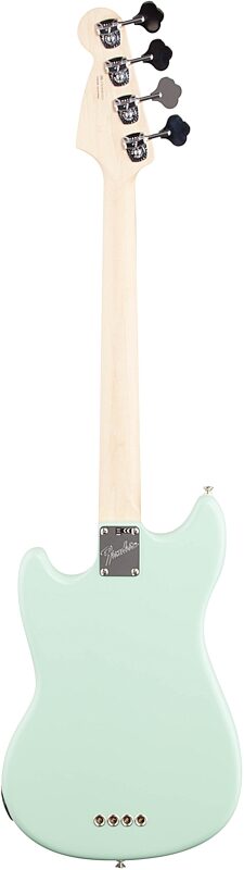 Fender American Performer Mustang Electric Bass Guitar, Rosewood Fingerboard (with Gig Bag), Satin Surf Green, Full Straight Back