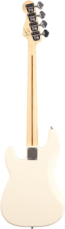 Fender Steve Harris Precision Electric Bass (with Gig Bag), Olympic White, Full Straight Back