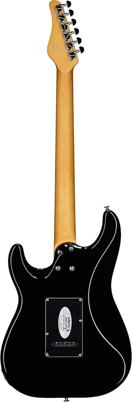 Schecter MV-6 Electric Guitar, with Maple Fingerboard, Gloss Black, Full Straight Back