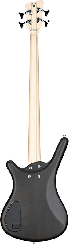 Warwick RockBass Corvette Basic 4 Fretless Electric Bass, Black, Full Straight Back