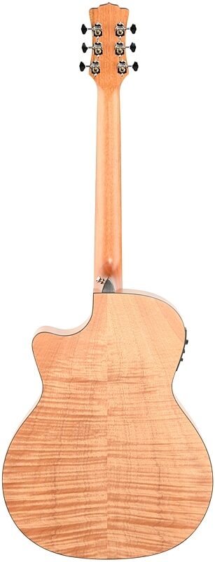 Luna High Tide Mahogany GC Acoustic-Electric Guitar, New, Full Straight Back
