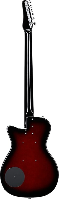 Danelectro '56 Baritone Electric Guitar, Red Burst, Full Straight Back