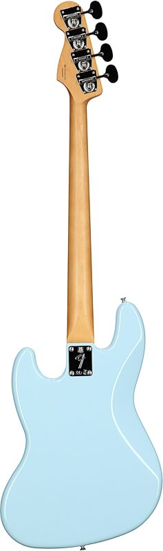 Fender Gold Foil Jazz Bass Guitar (with Gig Bag), Sonic Blue, Full Straight Back