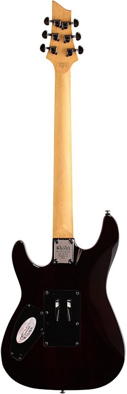 Schecter Omen Extreme 6 FR Electric Guitar with Floyd Rose, Vintage Sunburst, Full Straight Back