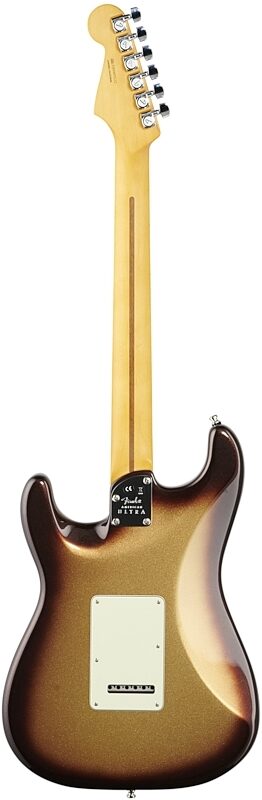 Fender American Ultra Stratocaster Electric Guitar, Maple Fingerboard (with Case), Mocha Burst, Full Straight Back