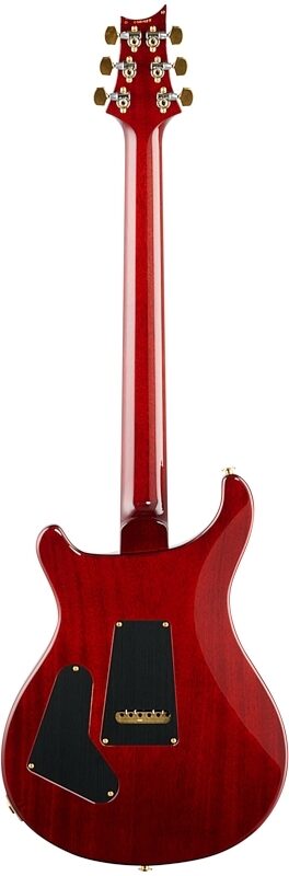 PRS Paul Reed Smith Custom 24 Pattern Thin 10-Top Electric Guitar (with Case), Fire Red Burst, Full Straight Back