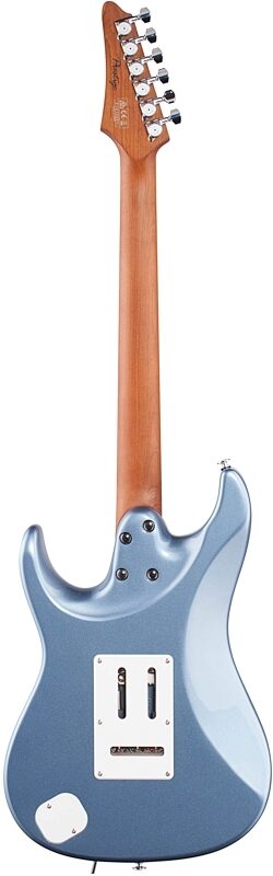 Ibanez AZ2204 Prestige Electric Guitar (with Case), Ice Blue Metallic, Full Straight Back