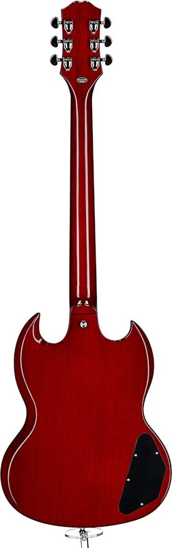 Epiphone Inspired by Gibson SG Standard Electric Guitar, Left-Handed (with Gig Bag), Cherry, Full Straight Back