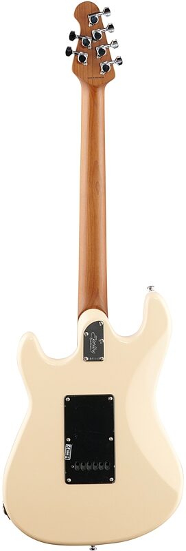 Sterling by Music Man CT50 Cutlass HSS Electric Guitar, Vintage Cream, Full Straight Back