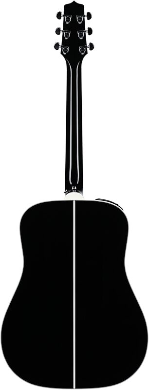Takamine Limited Edition FT341 Acoustic-Electric Guitar (with Gig Bag), Black, Full Straight Back