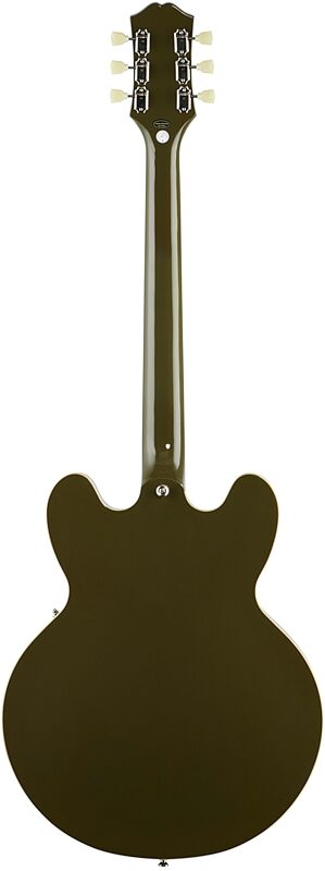 Epiphone Exclusive ES-335 Electric Guitar, Olive Drab Green, Blemished, Full Straight Back