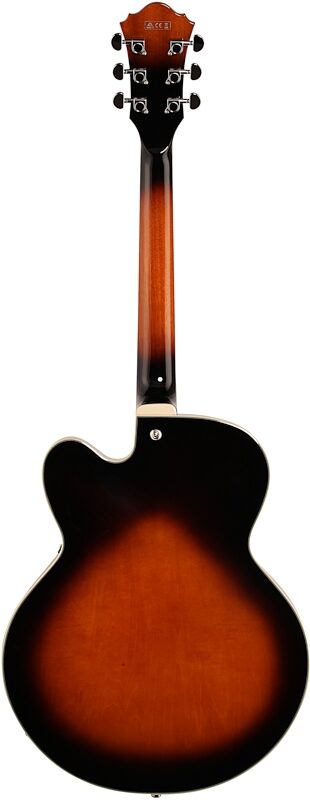 Ibanez AF75 Artcore Hollowbody Electric Guitar, Vintage Sunburst, Full Straight Back