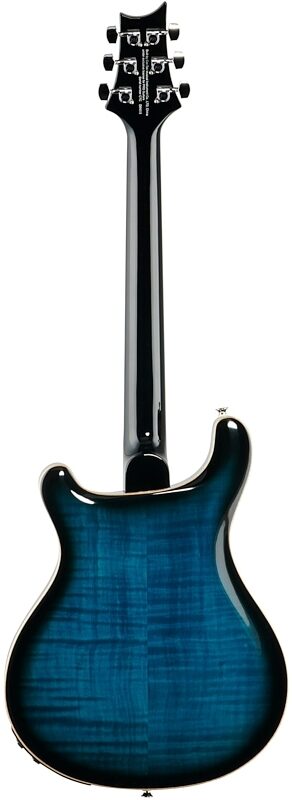 PRS Paul Reed Smith SE Hollowbody II Piezo Electric Guitar (with Case), Peacock Blue, Full Straight Back