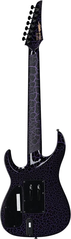 Legator Ninja 7 Floyd Rose Electric Guitar, 7-String, Purple Crackle, Full Straight Back