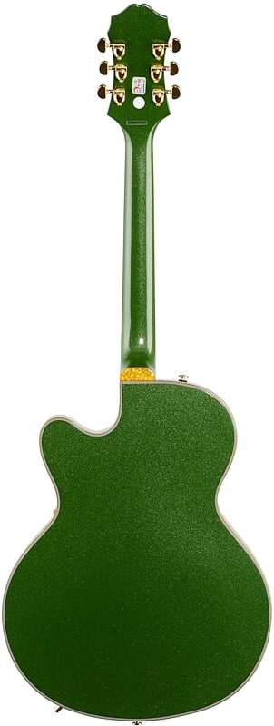 Epiphone Emperor Swingster Electric Guitar, Forest Green Metallic, Full Straight Back