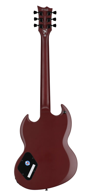 ESP LTD Lars Frederiksen Volsung Electric Guitar (with Case), Oxblood, Full Straight Back
