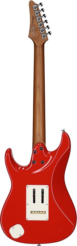 Ibanez Prestige AZ2204NW Electric Guitar (with Case), Vermillion Red, Full Straight Back