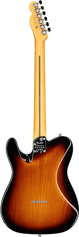 Fender American Ultra Luxe Telecaster Electric Guitar (with Case), 2-Color Sunburst, Full Straight Back