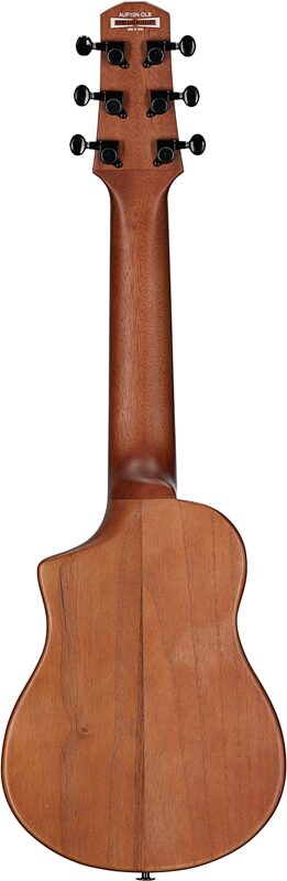 Ibanez AUP10N Tenor Ukulele (with Gig Bag), Open Pore Light Brown Sunburst, Full Straight Back