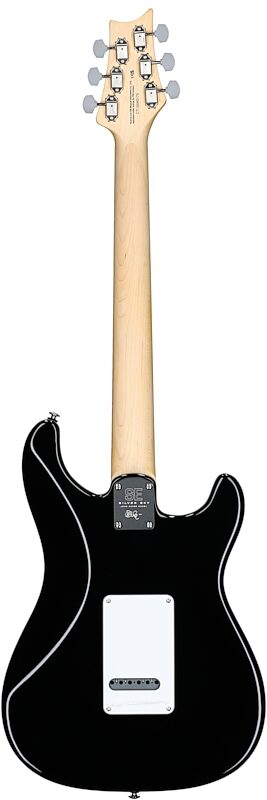 PRS Paul Reed Smith SE Silver Sky Electric Guitar, Left-Handed, Maple Fretboard (with Gig Bag), Piano Black, Full Straight Back