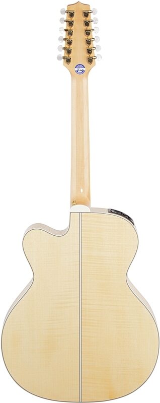 Takamine GJ72CE Jumbo Cutaway Acoustic-Electric Guitar, 12-String, Natural, Full Straight Back