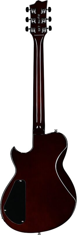 Reverend Roundhouse Electric Guitar, Midnight Black, Full Straight Back