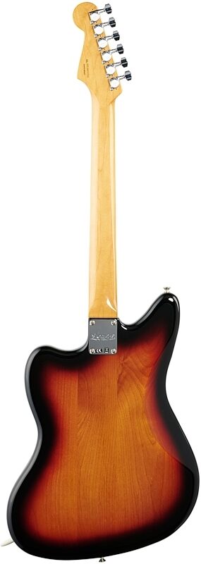 Fender Kurt Cobain Jaguar Electric Guitar, with Rosewood Fingerboard (with Case), 3-Color Sunburst, Full Straight Back