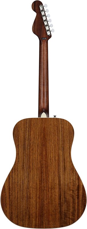 Fender King Vintage Acoustic-Electric Guitar (with Case), Aged Natural, Full Straight Back