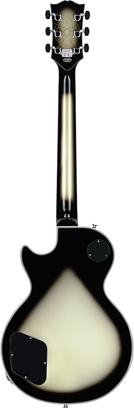 Epiphone Adam Jones 1979 Les Paul Custom Electric Guitar (with Case), Antique Silverburst, with Case, Full Straight Back