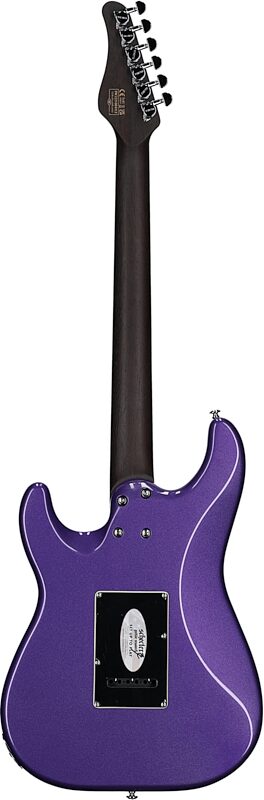 Schecter MV-6 Electric Guitar, with Ebony Fingerboard, Metallic Purple, Full Straight Back
