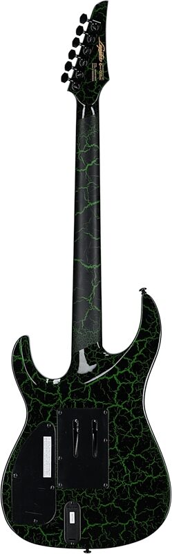 Legator Ninja 6 Floyd Rose Electric Guitar, Green Crackle , Full Straight Back