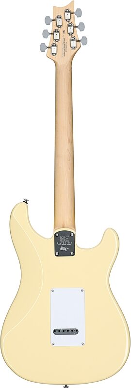 PRS Paul Reed Smith SE Silver Sky Electric Guitar, Left-Handed, Maple Fretboard (with Gig Bag), Moon White, Open Box (Very Good), Full Straight Back