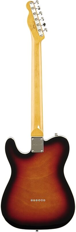 Squier Classic Vibe '60s Custom Telecaster Electric Guitar, with Laurel Fingerboard, 3-Color Sunburst, Full Straight Back