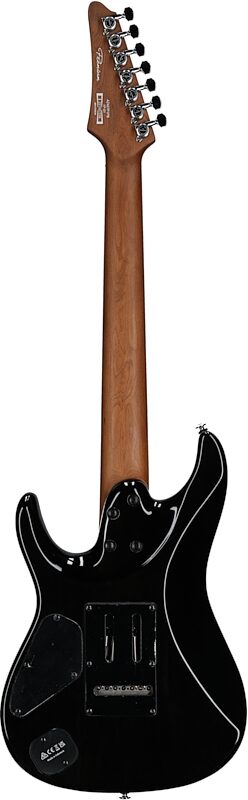 Ibanez Premium AZ427P1PB 7-String Electric Guitar (with Gig Bag), Charcoal Black Burst, Full Straight Back