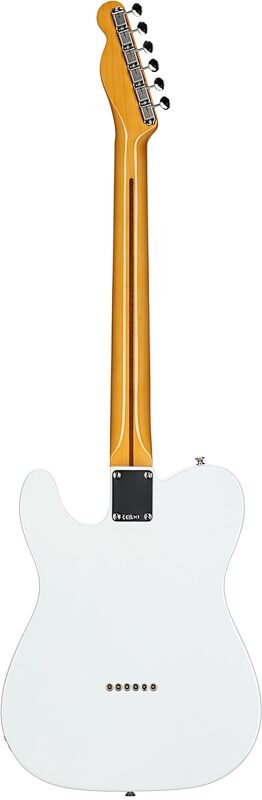 Fender American Vintage II 1951 Telecaster Electric Guitar, Maple Fingerboard (with Case), Prototype White, Full Straight Back